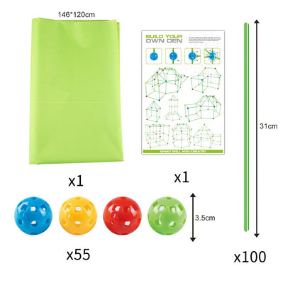 Adventure Builder Kit: 3D Forts, Castles, and Tunnels – The Ultimate Children's Construction Playset