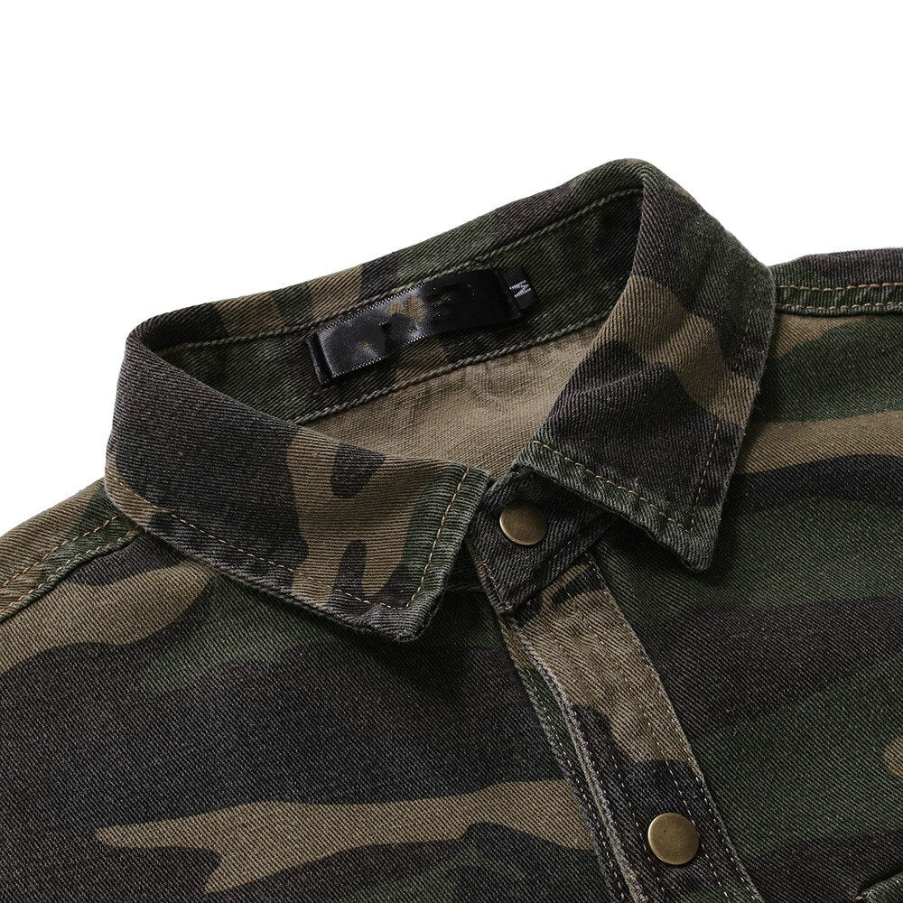 Camouflage Denim Shirt