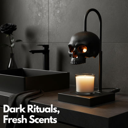 Nomnu Gothic Skull Candle Warmer Lamp