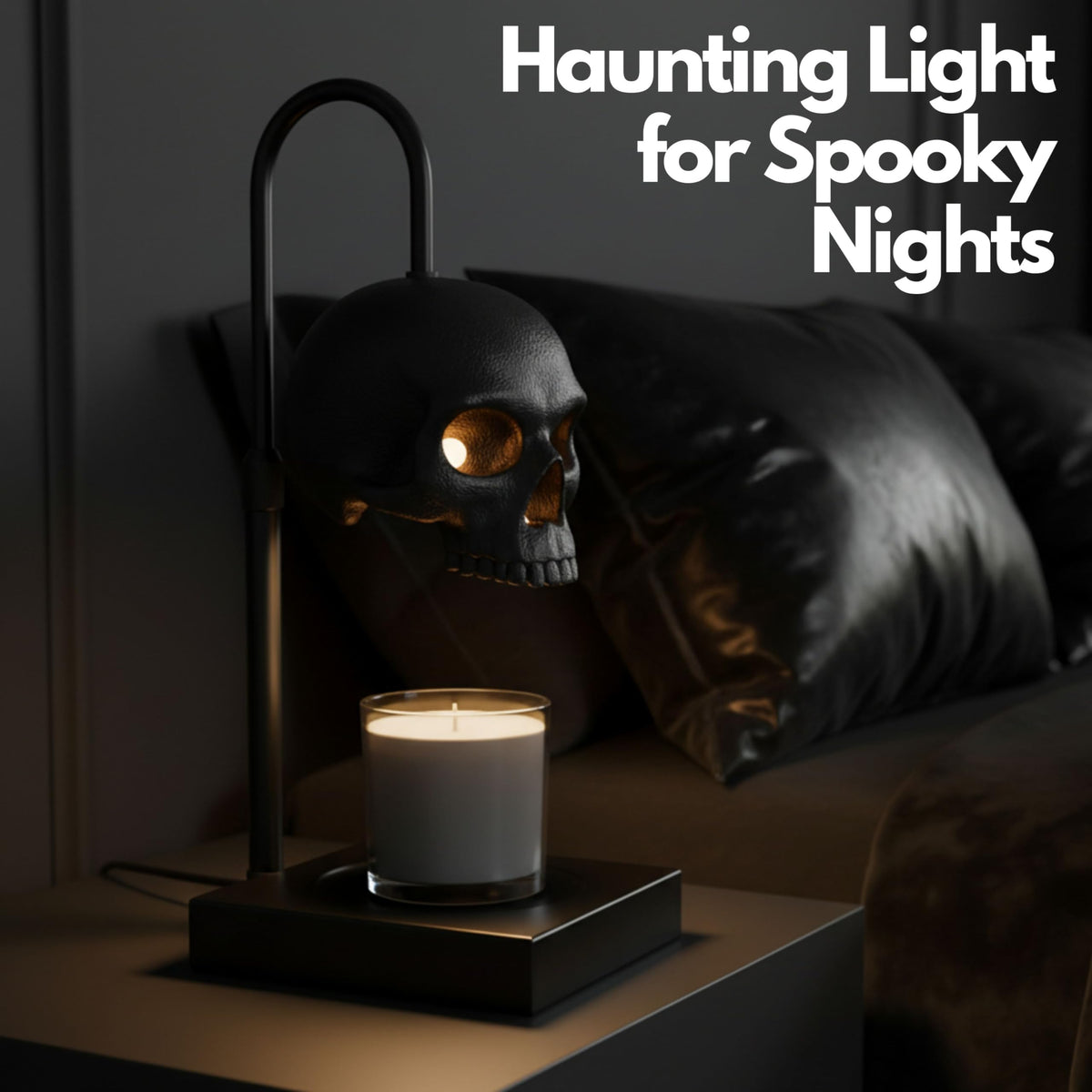 Nomnu Gothic Skull Candle Warmer Lamp