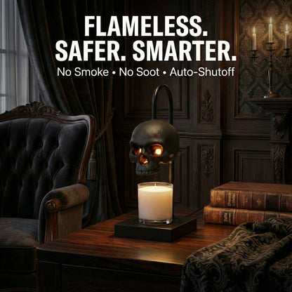 Nomnu Gothic Skull Candle Warmer Lamp