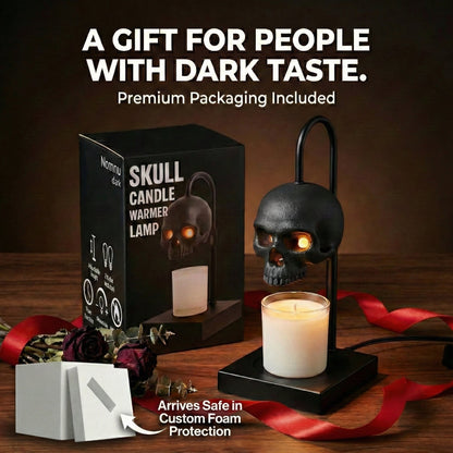 Nomnu Gothic Skull Candle Warmer Lamp