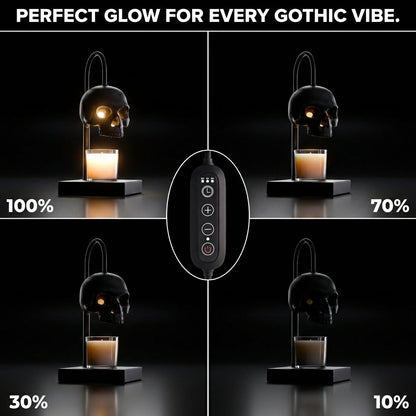 Nomnu Gothic Skull Candle Warmer Lamp