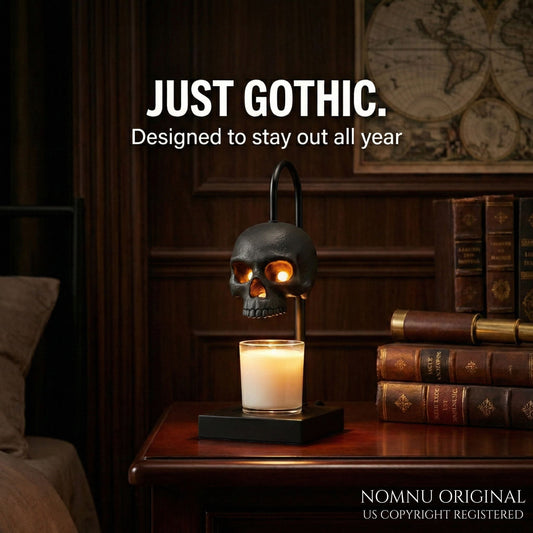 Nomnu Gothic Skull Candle Warmer Lamp